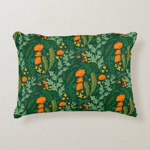 Herbs and flowers of the fields accent pillow