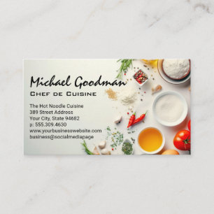 Herbs and Spices Culinary Business Card