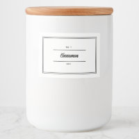 Herbs And Spices Jar Label