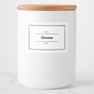 Herbs And Spices Jar Label 