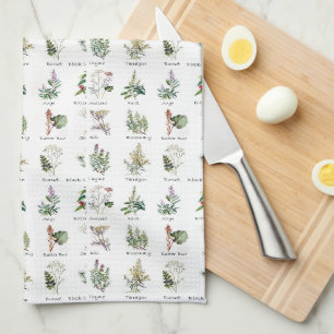 Herbs and Spices medley Kitchen Towel