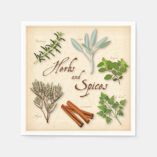 Herbs and Spices Napkins (Front)