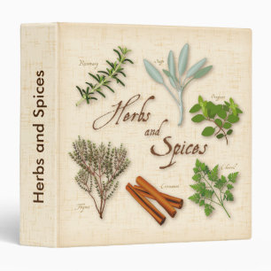 Herbs and Spices Recipe Binder