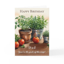 Herbs and Tomatoes Pick of the Crop Dad Birthday