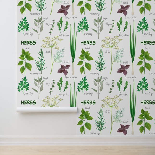 Herbs Herbal Design Wallpaper (Application)