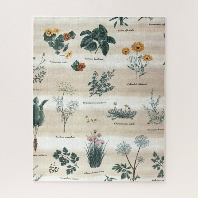 Herbs Plants Flowers Jigsaw Puzzle (Vertical)