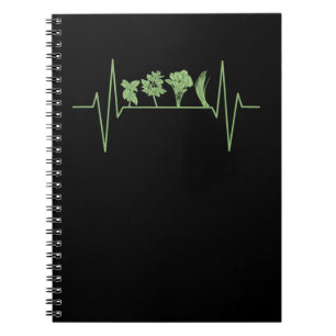 Herbs Plants Heartbeat Notebook