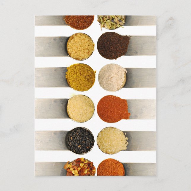 Herbs Spices & Powdered Ingredients Postcard (Front)