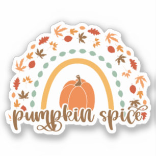 Herbst Aufkleber Pumpkin Spice