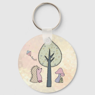 Herbstbild pastell keychain