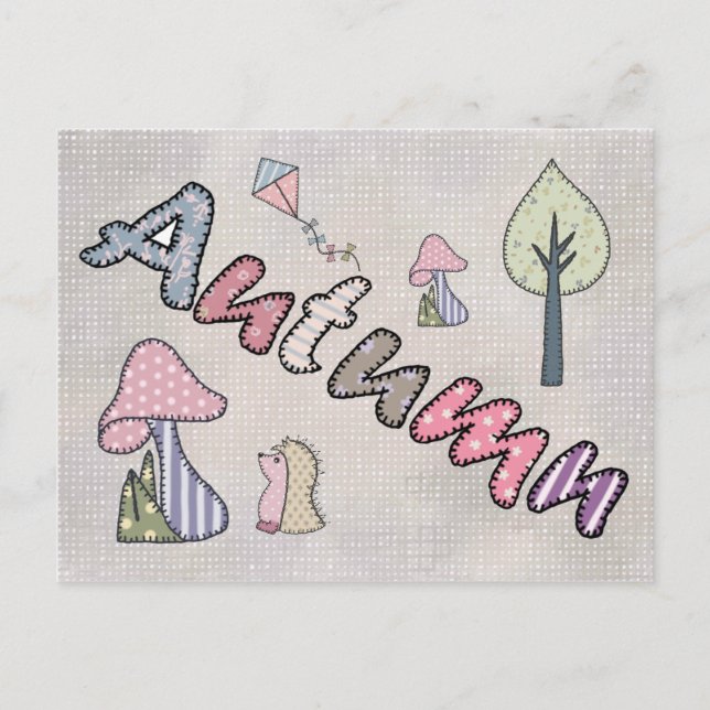 Herbstbild pastell postcard (Front)