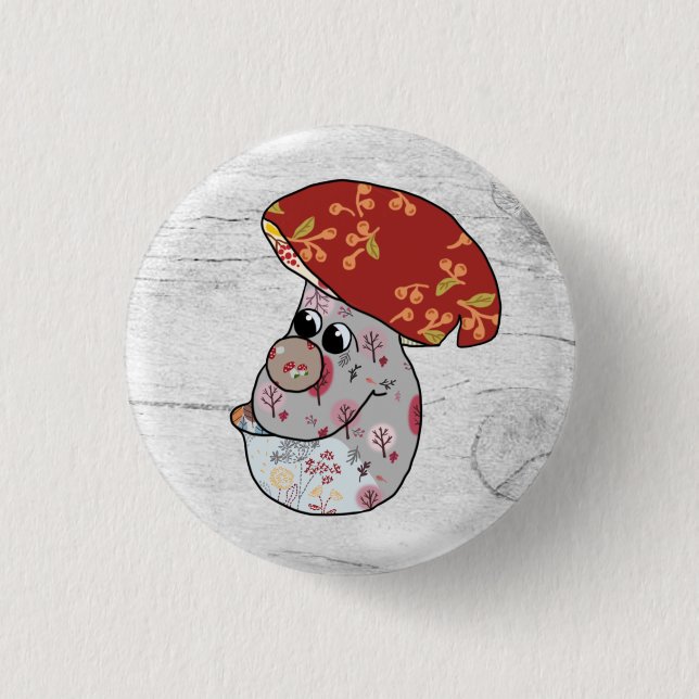 Herbstpilz 1 Inch Round Button (Front)