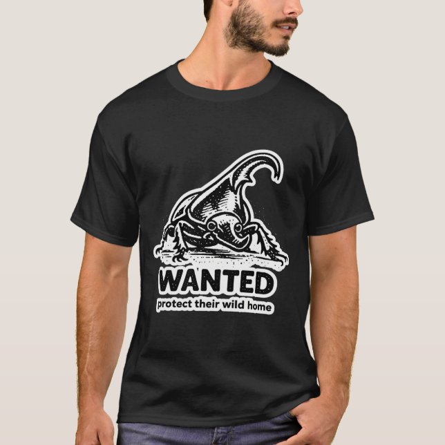 Hercles beetle T-shirt Bug lover gift (Front)