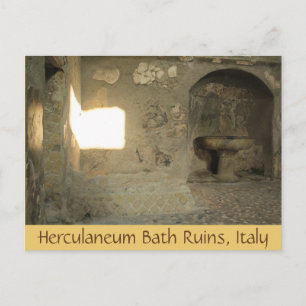 Herculaneum Bath Ruins, Campania, Italy Postcard