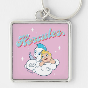 Hercule bébé et Pégase sur un porte-clés nuage