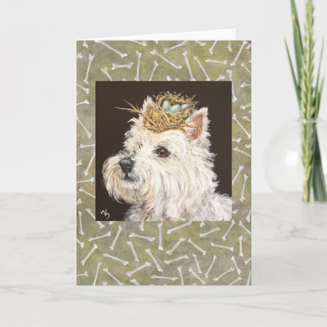 Hercule la carte Westie (Devant)