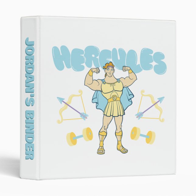 Hercules Arrows and Dumbbells Flex 3 Ring Binder (Front/Spine)