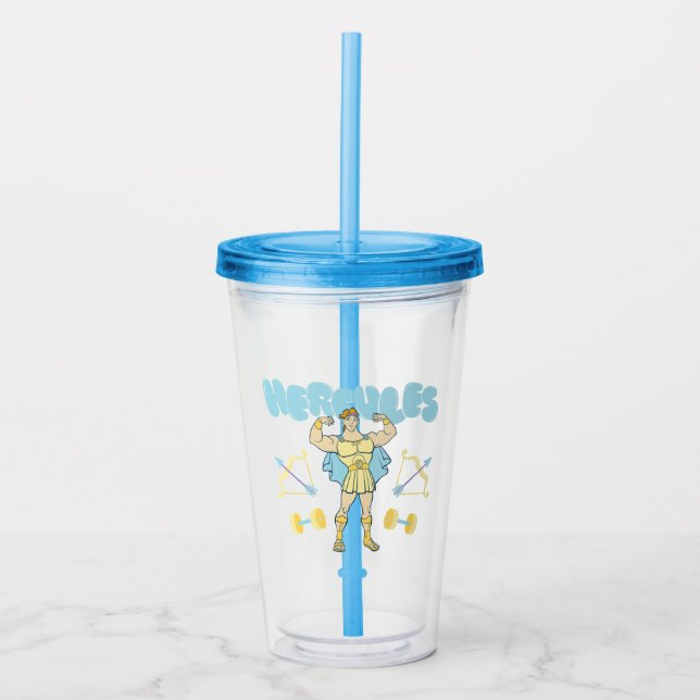 Hercules Arrows and Dumbbells Flex Acrylic Tumbler (Front)