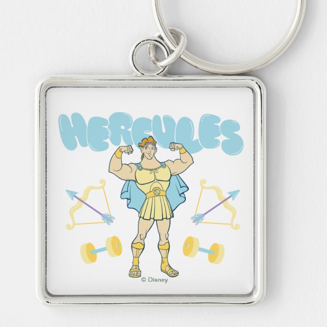 Hercules Arrows and Dumbbells Flex Keychain (Front)