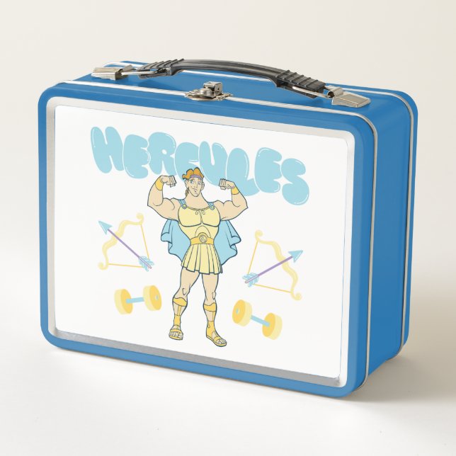 Hercules Arrows and Dumbbells Flex Metal Lunch Box (Front)