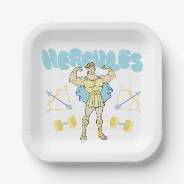 Hercules Arrows and Dumbbells Flex Paper Plates (Front)