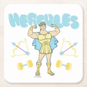Hercules Arrows and Dumbbells Flex Square Paper Co Coaster