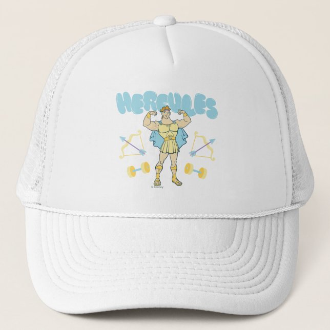 Hercules Arrows and Dumbbells Flex Trucker Hat (Front)