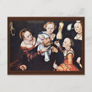 Hercules At Omphale By Lucas Cranach Der Ältere (B Postcard