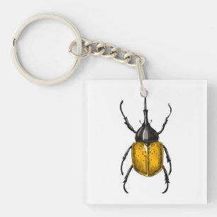 Hercules beetle keychain