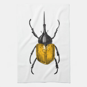 Hercules beetle kitchen towel