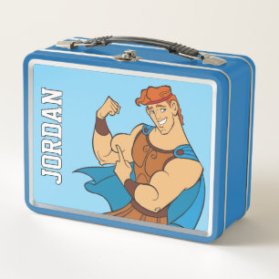 Hercules Bicep Flex Metal Lunch Box