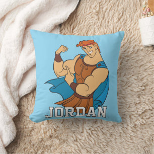 Hercules Bicep Flex Throw Pillow