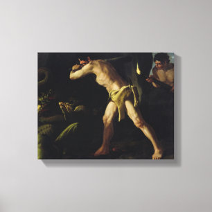 Hercules Fighting with the Lernaean Hydra Canvas Print