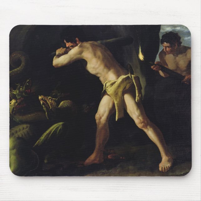Hercules Fighting with the Lernaean Hydra Mouse Pad (Front)