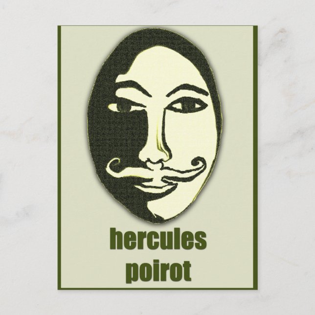 hercules Poirot Postcard (Front)