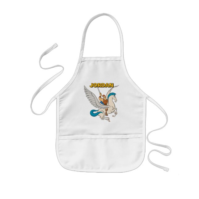 Hercules Riding Pegasus Kids' Apron (Front)