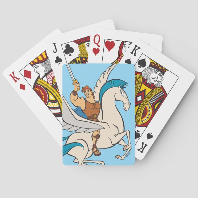 Hercules Riding Pegasus Poker Cards (Back)