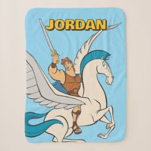 Hercules Riding Pegasus Sherpa Blanket