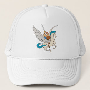 Hercules Riding Pegasus Trucker Hat