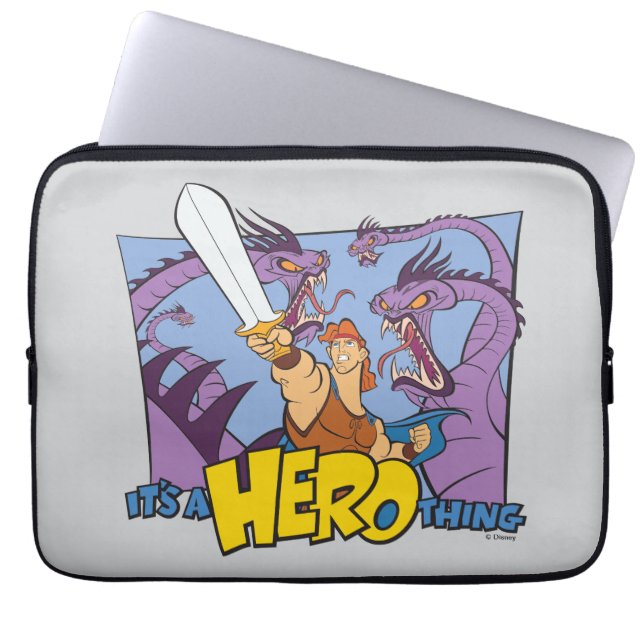 Hercules vs Hydra - It's a HERO Thing Laptop Sleev Laptop Sleeve (Front)
