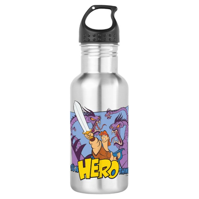 Hercules vs Hydra - It's a HERO Thing Stainless St 532 Ml Water Bottle (Front)