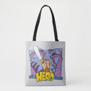 Hercules vs Hydra - It's a HERO Thing Tote Bag