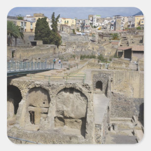 Herculium, Ercolano, Campania, Italy Square Sticker