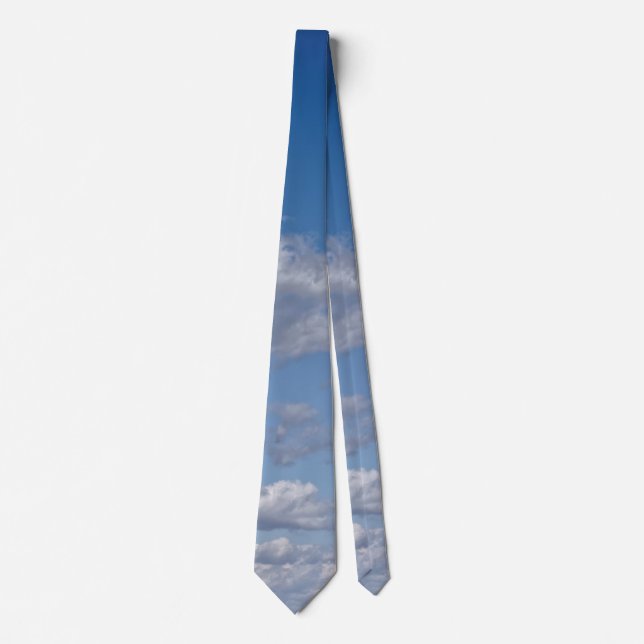 herd of clouds on the blue sky tie (Front)