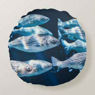 HERD OF FISH ROUND PILLOW