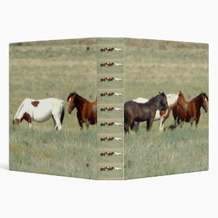 Herd of wild horses binder