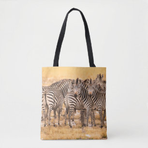 HERD OF ZEBRAS TOTE BAG
