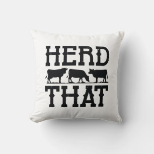 Herd That Throw Pillow