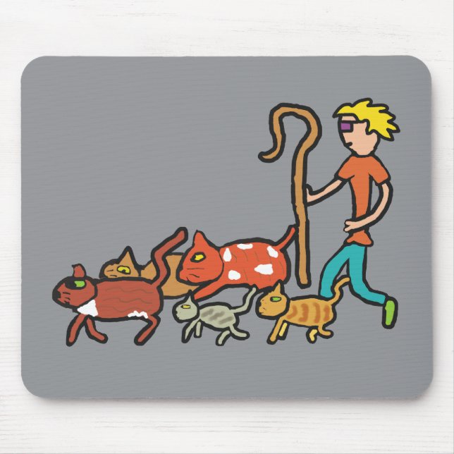 Herding Cats Mouse Pad (Front)