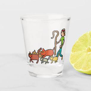 Herding Cats Shot Glass
